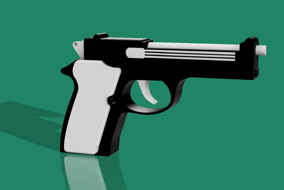 Súng ngắn 3D (không hoạt động) – Mẫu trưng bày tinh xảo - Image 1