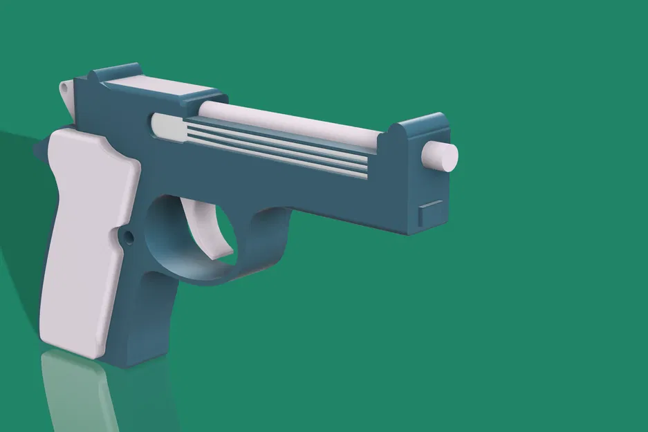 Súng ngắn 3D (không hoạt động) – Mẫu trưng bày tinh xảo - Image 3