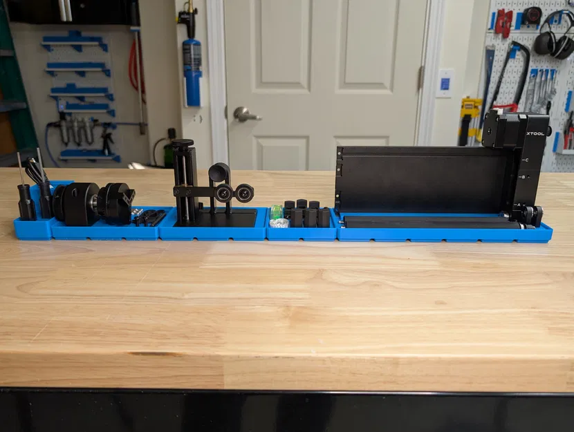 Gridfinity cho bộ quay XTool RA2 Pro (Rotary Attachment) - Image 1