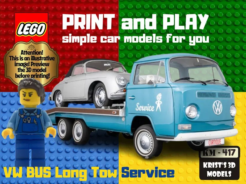Mô Hình Xe Cứu Hộ VW Bus LEGO 3D - Image 1