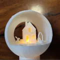Weihnachtskugel – Quả cầu Noel nhỏ có đèn nến tealight - Thumbnail 1