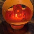 Weihnachtskugel – Quả cầu Noel nhỏ có đèn nến tealight - Thumbnail 2