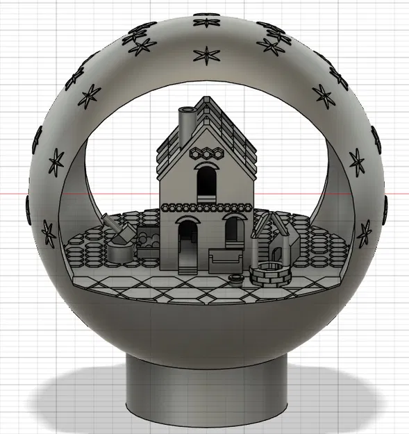 Weihnachtskugel – Quả cầu Noel nhỏ có đèn nến tealight - Image 4