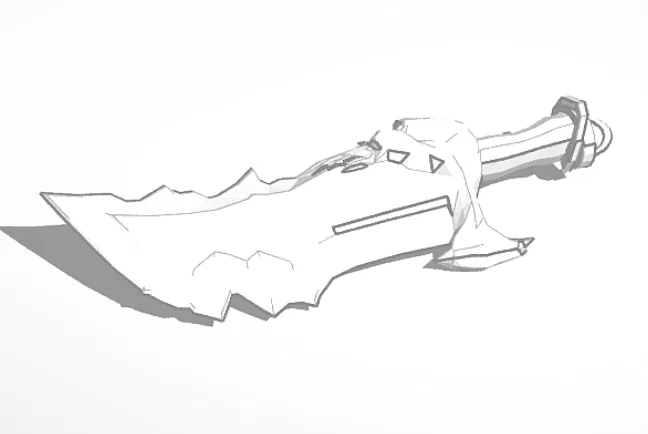 Mô Hình Lưỡi Hái Chaos (Blade of Chaos) 3D Cho Cosplay - Image 1