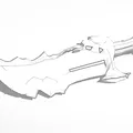 Mô Hình Lưỡi Hái Chaos (Blade of Chaos) 3D Cho Cosplay - Thumbnail 1