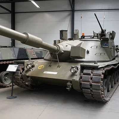 Mô Hình Xe Tăng MBT-70 Có Tháp Pháo và Nòng Súng Di Chuyển