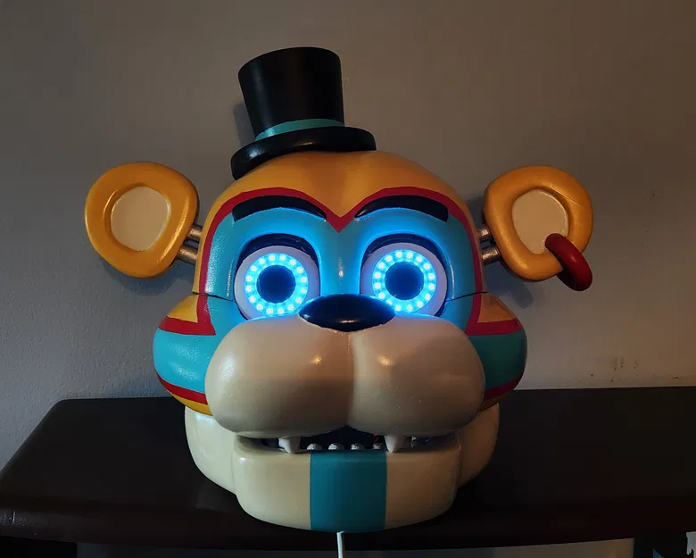 Mặt nạ đeo Glamrock Freddy có bản lề hàm (Hinged Jaw) - Image 1