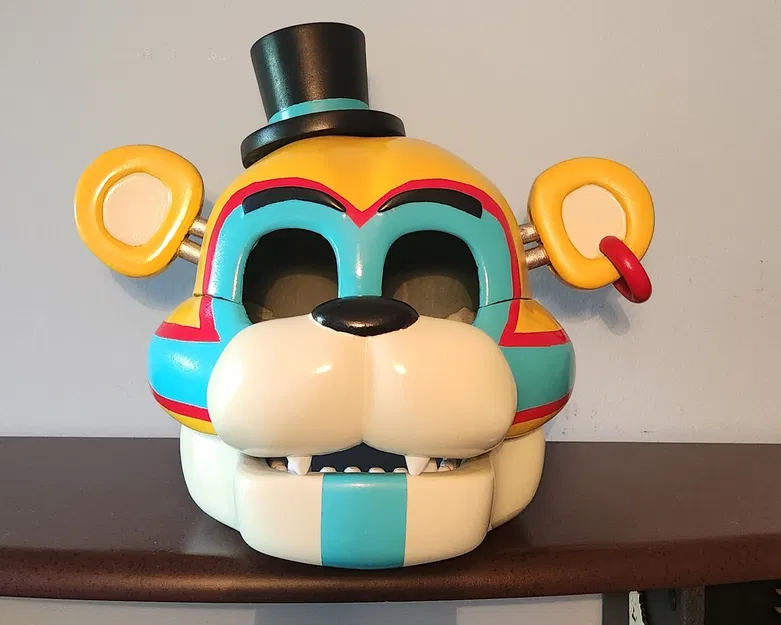 Mặt nạ đeo Glamrock Freddy có bản lề hàm (Hinged Jaw) - Image 5