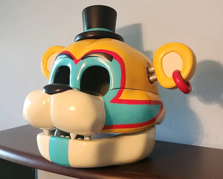 Mặt nạ đeo Glamrock Freddy có bản lề hàm (Hinged Jaw) - Image 6