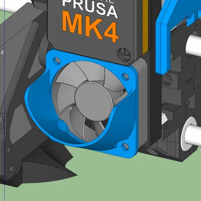 Prusa MK4 - Ống hướng gió quạt hotend (Fan shroud)
