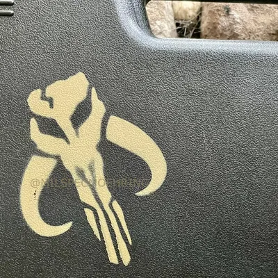 Khuôn Xăm Hình Mythosaur Mandalorian Cho Airbrush & Sơn Xịt