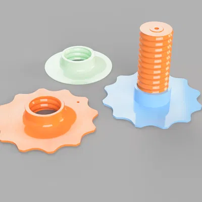 Python - File STEP cho Spool Holder