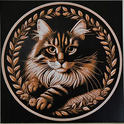 Mèo (Cat) - Tranh Hueforge