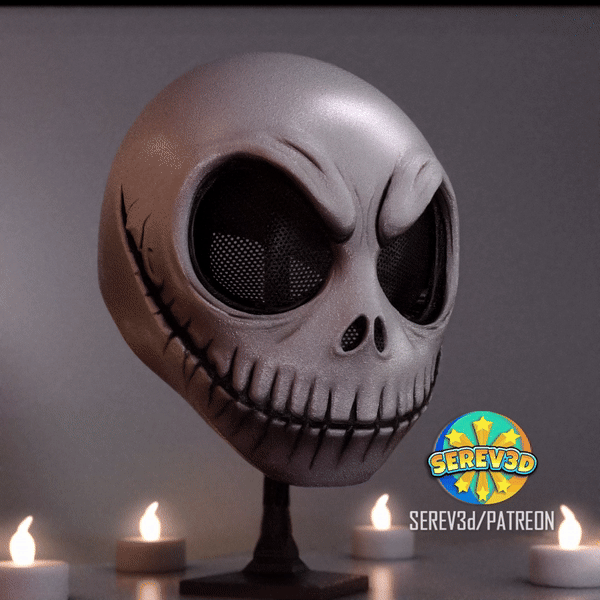 Mask Jack Skellington (Nightmare Before Christmas) - SEREV3d