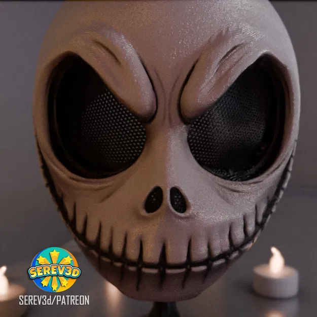 Mask Jack Skellington (Nightmare Before Christmas) - SEREV3d - Image 5