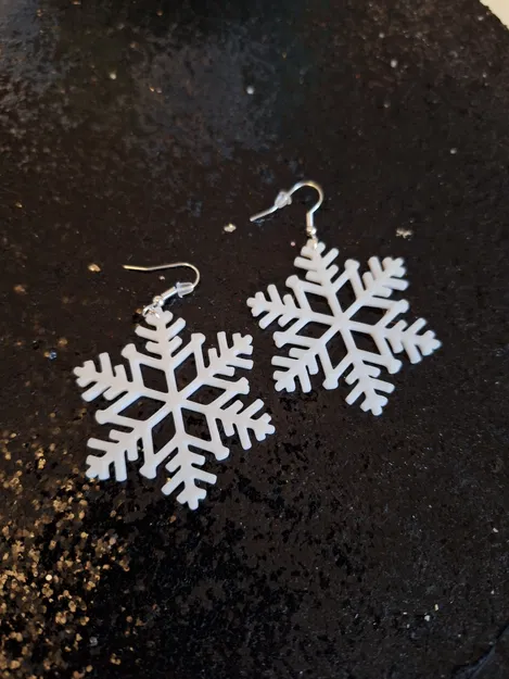 Hoa Tai Bông Tuyết "Snow Earrings" - Tự Làm Quà Giáng Sinh - Image 1