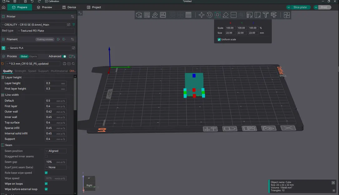 Profile Orca Slicer cho Creality CR10SE (ENHANCED) - Image 5