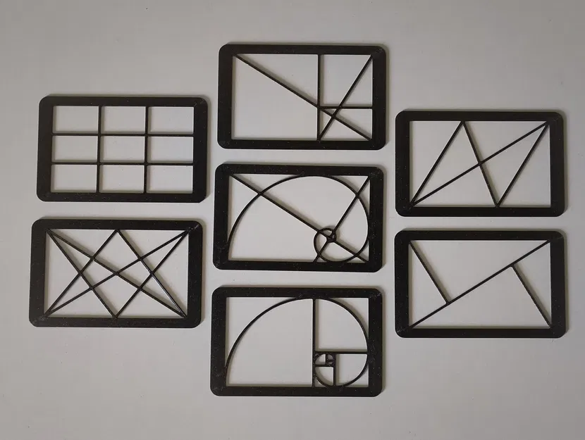 Bộ Khung Căn Chỉnh Ảnh Nghệ Thuật 3D Theo Quy Tắc Bố Cục - Image 1