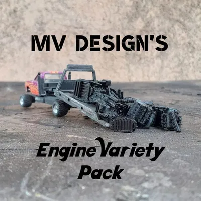 Bộ Đa Dạng Động Cơ Gaslands (Gaslands Engine Motor Variety Pack)