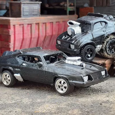 Mad Max Interceptor V8 Ford Falcon Gaslands (tỉ lệ 1/64, có phụ kiện)