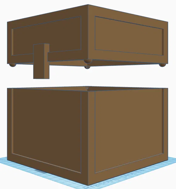 Hộp Gỗ Minecraft Chức Năng In 3D - Image 1