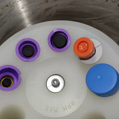 Adapter ly tâm: từ ống Falcon 50 mL sang ống Falcon 15 mL & nhiều lọ thủy tinh