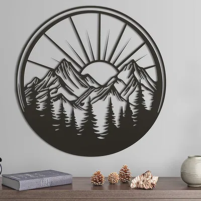 Tranh Treo Tường "Mountain Sun" - Trang Trí Nhà Cửa Độc Đáo