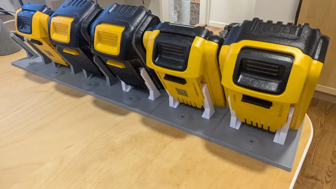 Kệ pin DeWalt dạng modular ghép ngang (side by side) - Image 2