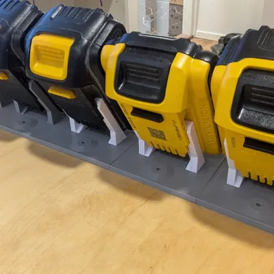 Kệ pin DeWalt dạng modular ghép ngang (side by side)