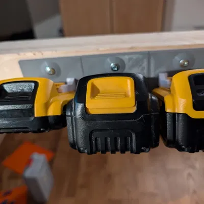 Kệ pin DeWalt dạng modular ghép ngang (side by side)