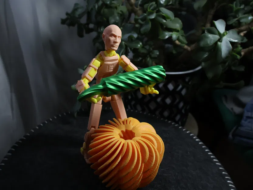 Bí Ngô Xoắn Ốc Trang Trí Halloween (Spiral Pumpkin Decor Halloween) - Image 3