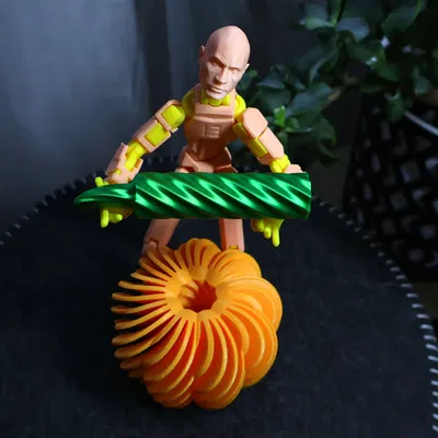 Bí Ngô Xoắn Ốc Trang Trí Halloween (Spiral Pumpkin Decor Halloween)