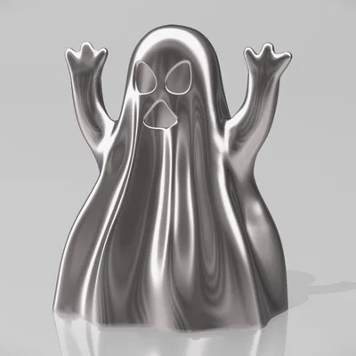 Tượng Ma Halloween "Ma Hù" Dễ Thương - Mô Hình In 3D Độc Đáo