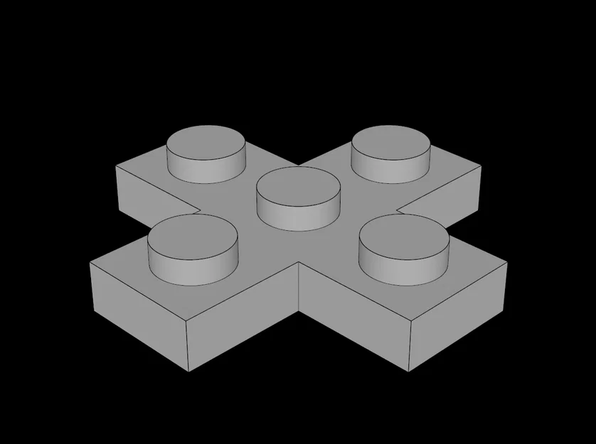 Mảnh Ghép Lego Tương Thích Hình Chữ Thập 3x3 - Image 1
