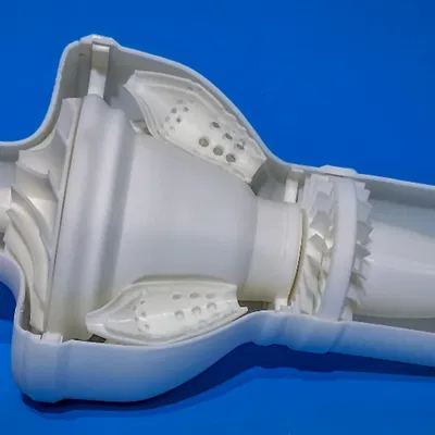 Động cơ Turbojet - Mô hình Cutaway Máy nén hướng tâm