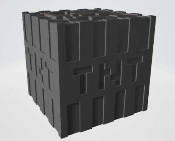 Mô Hình TNT Minecraft 3D Độc Đáo - Quà Tặng Cho Game Thủ - Image 1
