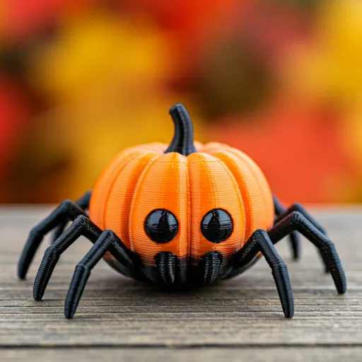 Mô Hình Nhện Bí Ngô Dễ Thương Trang Trí Halloween - Image 1