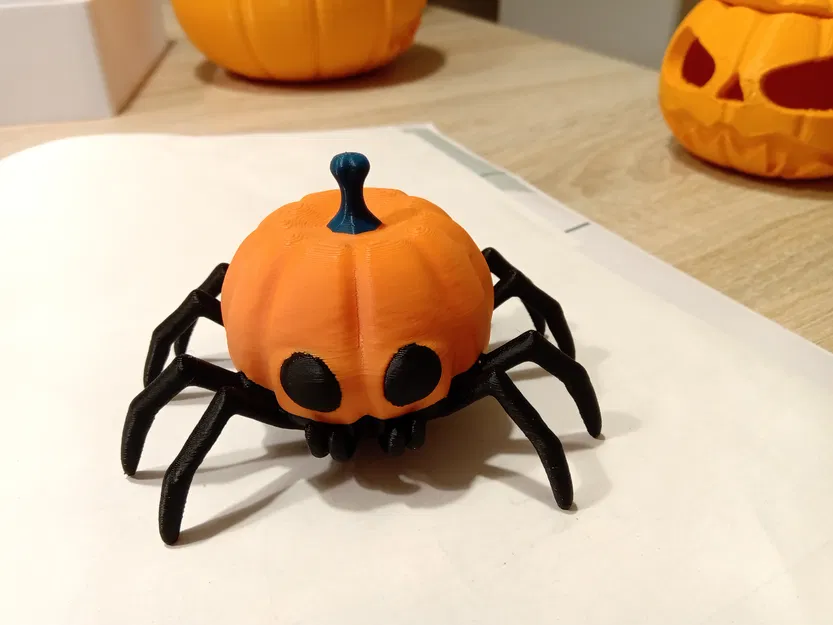 Nhện Bí Ngô (REMIX STL đã làm mượt & 3MF full màu) - Image 2