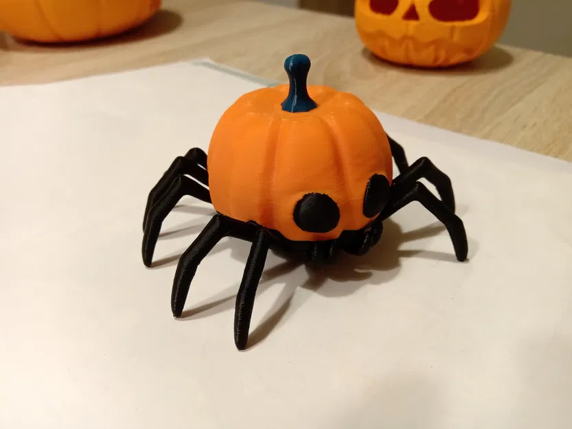 Nhện Bí Ngô (REMIX STL đã làm mượt & 3MF full màu) - Image 4