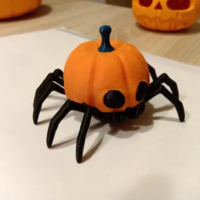 Nhện Bí Ngô (REMIX STL đã làm mượt & 3MF full màu)