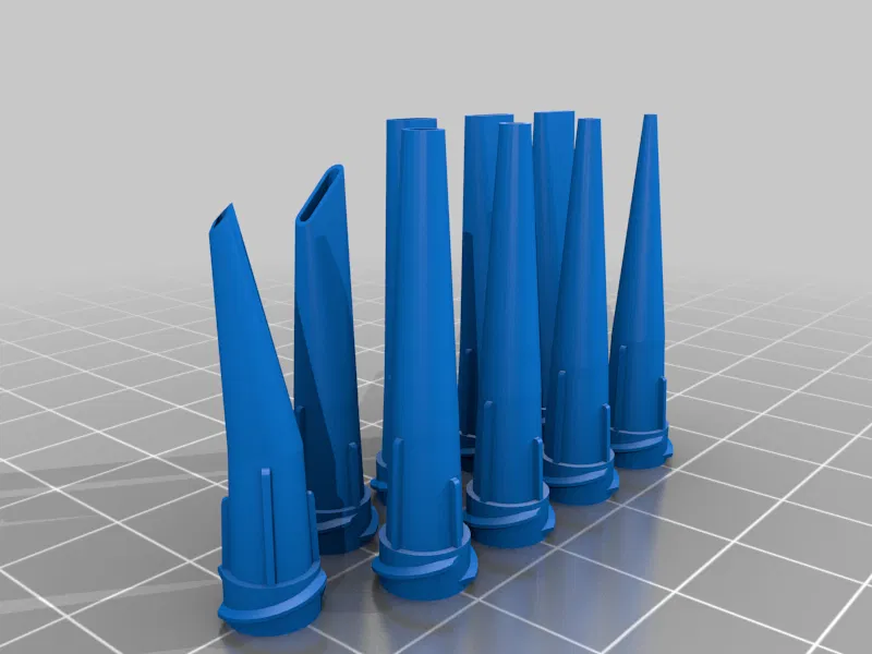 Đầu tip dispenser Luer Lock tham số cho syringe (SCAD) - Image 5