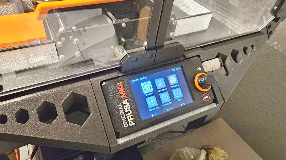 Ốp fender cho Prusa enclosure + holder xLCD MK4/MK4S, remix cho Prusa Flash Drive - Image 2