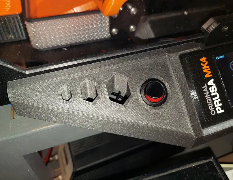 Ốp fender cho Prusa enclosure + holder xLCD MK4/MK4S, remix cho Prusa Flash Drive - Image 3