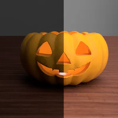Mô Hình Bí Ngô Halloween 3D - Đèn Trang Trí & Hộp Đựng Tiện Lợi
