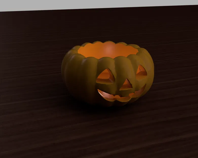 Mô Hình Bí Ngô Halloween 3D - Đèn Trang Trí & Hộp Đựng Tiện Lợi - Image 2