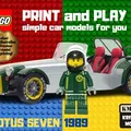Mô Hình Xe LEGO Lotus Seven 1989 In 3D - Thumbnail 1