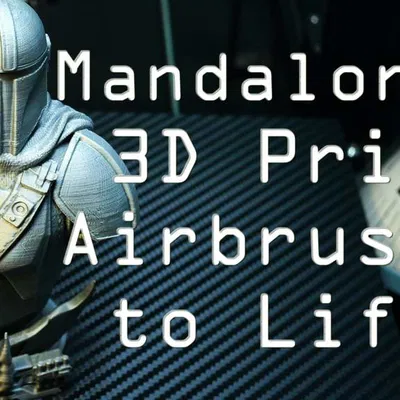Tượng bán thân Mandalorian – Star Wars 3D Models – Support Free, No Infill Remix
