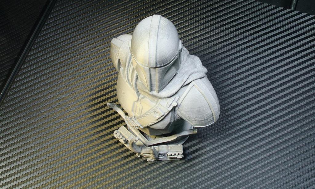 Tượng bán thân Mandalorian – Star Wars 3D Models – Support Free, No Infill Remix - Image 6