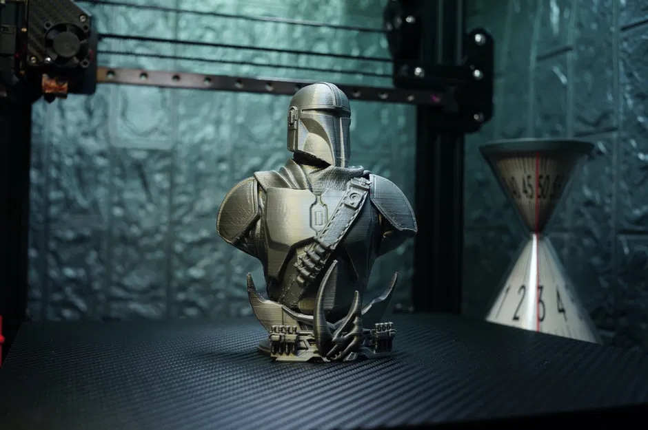 Tượng bán thân Mandalorian – Star Wars 3D Models – Support Free, No Infill Remix - Image 12