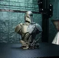 Tượng bán thân Mandalorian – Star Wars 3D Models – Support Free, No Infill Remix - Thumbnail 12